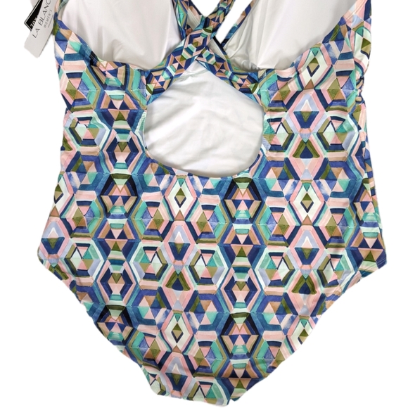La Blanca Riviera Cross Back One-Piece Swimsuit 20W - Picture 8 of 13